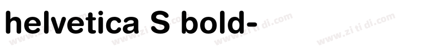 helvetica S bold字体转换